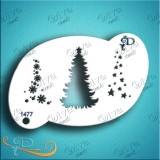 Diva Stencils Tree and Ornaments Two Step